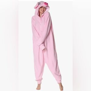 Pig Onesie Costume Unisex Adult M